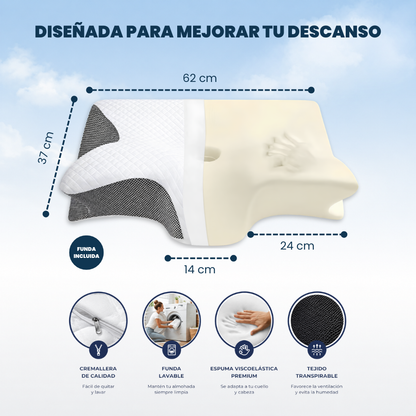 CerviRest Pro - Almohada Cervical Ergonómica