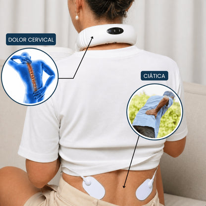 SpineRelief X - Masajeador de cuello y espalda electromagnético