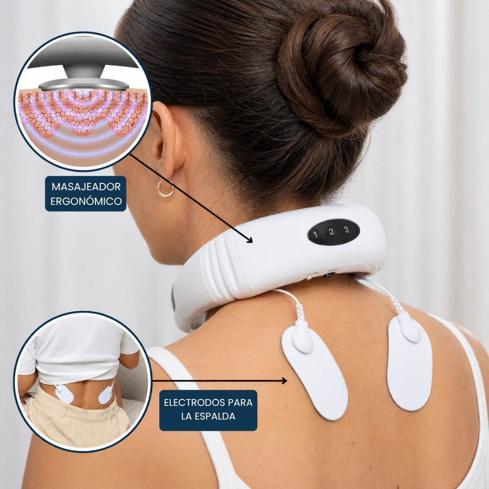 SpineRelief X - Masajeador de cuello y espalda electromagnético